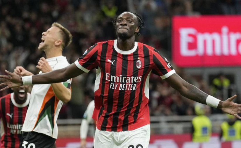 Abraham Cetak Gol Pertama Untuk Milan Di San Siro